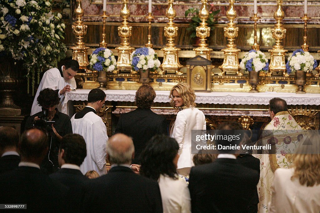 Elle Macpherson and Arpad Busson in Rome for the Baptism of their Son Aurelius cy Andrea