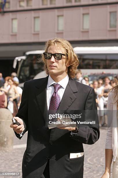 Andrea Casiraghi during Elle Macpherson and Arpad Busson in Rome for the Baptism of their Son Aurelius cy Andrea at Basilica Santa Maria Maggiore in...