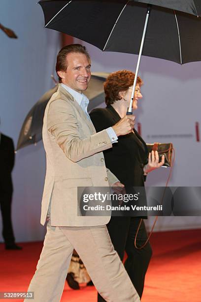 Ralph Fiennes during 2005 Venice Film Festival - "The Constant Gardener" Premiere - Arrivals in Venice, Italy.