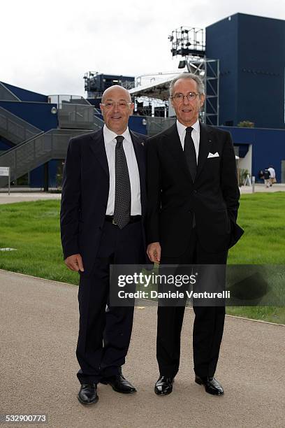 Manrico Nicolai, and Bruno Ermolli attend the concert for the 150th anniversary of Giacomo Puccini's birth during the 54th Festival Puccini in Torre...