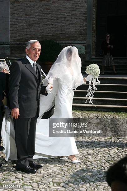 Alexia Aquilani during The Wedding of Alexia Aquilani and Andrea Camerana - October 9, 2005 at Castello di Rivalta in Castello di Rivalta, Piacenza,...