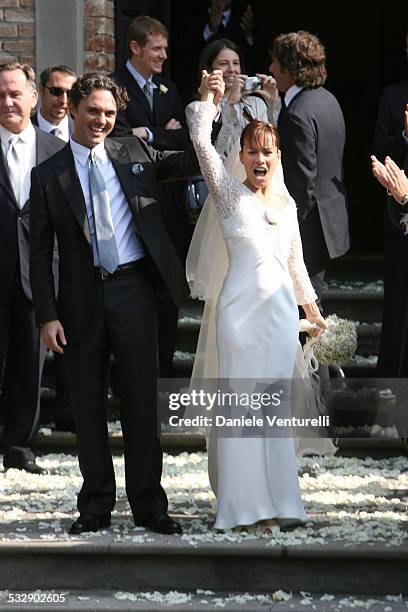 Andrea Camerana and Alexia Aquilani during The Wedding of Alexia Aquilani and Andrea Camerana - October 9, 2005 at Castello di Rivalta in Castello di...