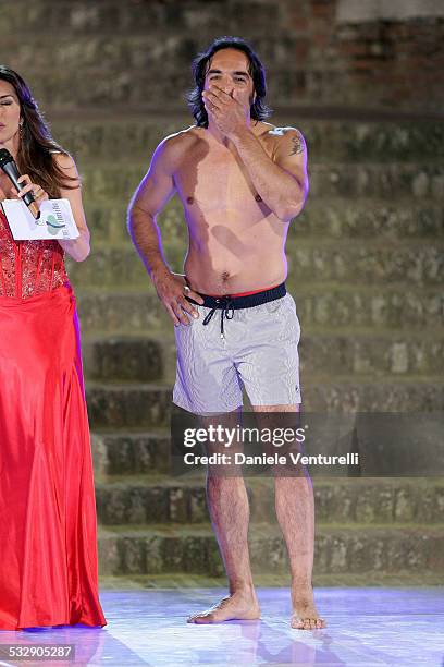 Alessio Di Clemente wearing Golden Point attends 'Sfilata D' Amore e Moda' at Trepponti on June 17, 2009 in Comacchio, Italy.