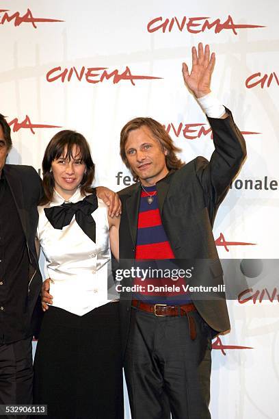 Adriana Gil and Viggo Mortensen during 1st Annual Rome Film Festival - "Alatriste" Photocall at Auditorium Parco della Musica in Rome, Italy.