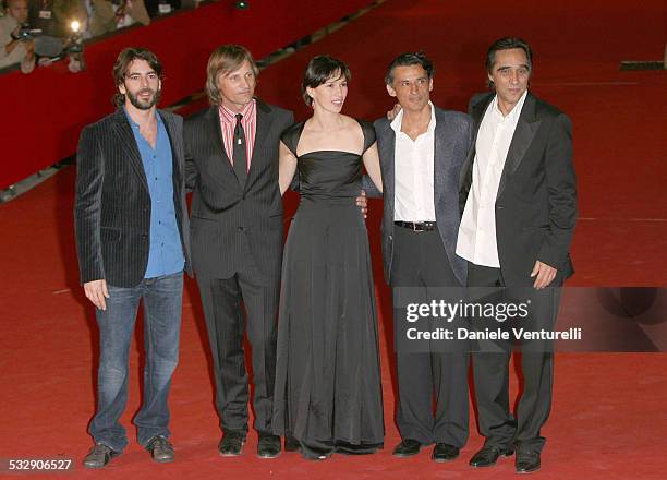 Eduardo Noriega, Viggo Mortensen, Ariadna Gil, Enrico Lo Verso and Agustin Diaz Yanes