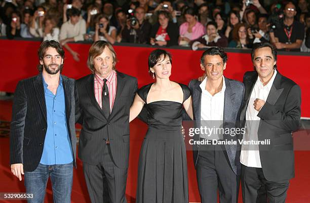 Eduardo Noriega, Viggo Mortensen, Ariadna Gil, Enrico Lo Verso and Agustin Diaz Yanes