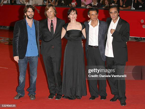 Eduardo Noriega, Viggo Mortensen, Ariadna Gil, Enrico Lo Verso and Agustin Diaz Yanes