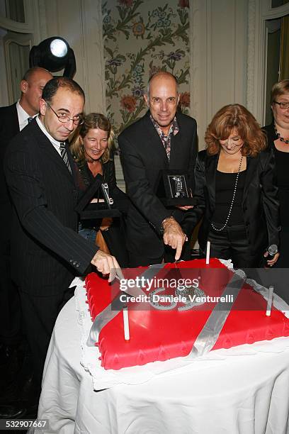 Giuseppe Tornatore, Gabriele Salvatores, Michael Burke and Laura Delli Colli