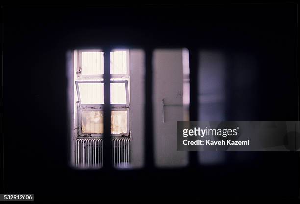 An empty cell inside the political ward at the high security Evin Prison in Tehran, Iran, 10th February 1986. "n"n"n"n "n"n"n "n"n