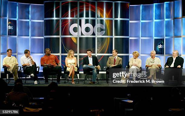 Executive Producer Mike Tollin, Executive Producer Brian Robbins, actor Reginald Ballard, actress Maggie Lawson, actor Fred Savage, Creator/Executive...