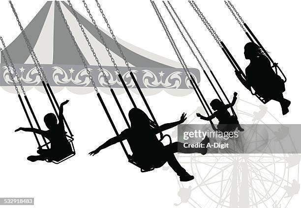 likeabird - carnival ride stock illustrations