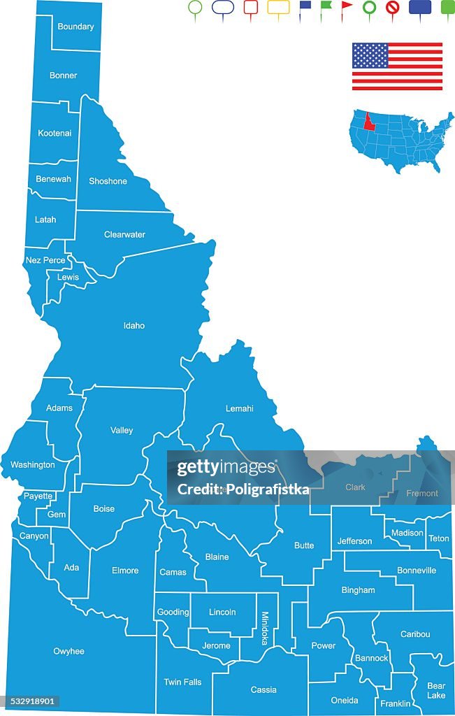 Map of Idaho