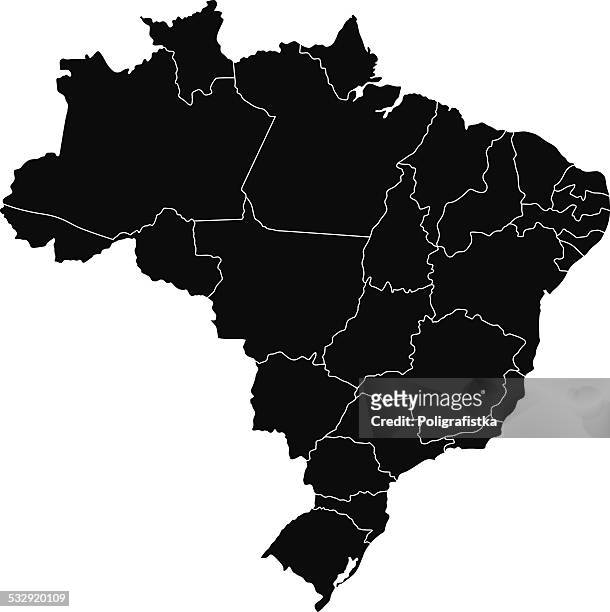 ilustrações de stock, clip art, desenhos animados e ícones de mapa do brasil - ceará state brazil