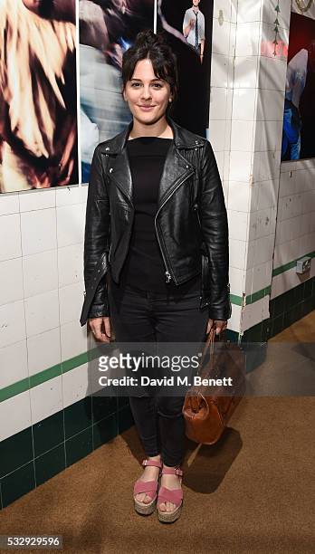 Phoebe Fox attends the press night of "Blue/Orange" at The Young Vic on May 19, 2016 in London, England.