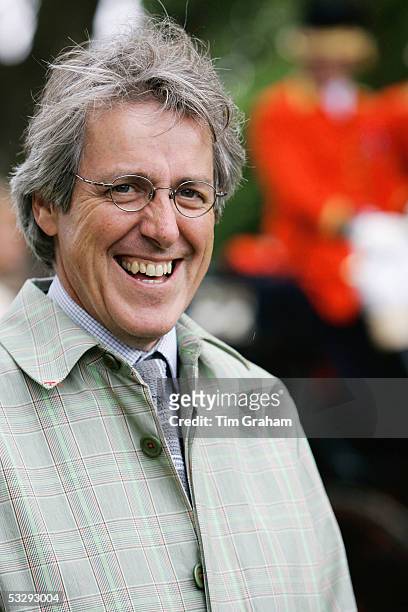 Actor Griff Rhys-Jones laughs during a visit to the Sandringham Flower Show charity event on July 27, 2005 in Sandringham, Norfolk.