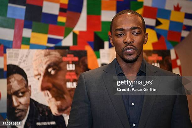 Actor Anthony Mackie attends Atlanta special screening of HBO Films' 'All The Way' at The Carter Center on May 19, 2016 in Atlanta, Georgia.