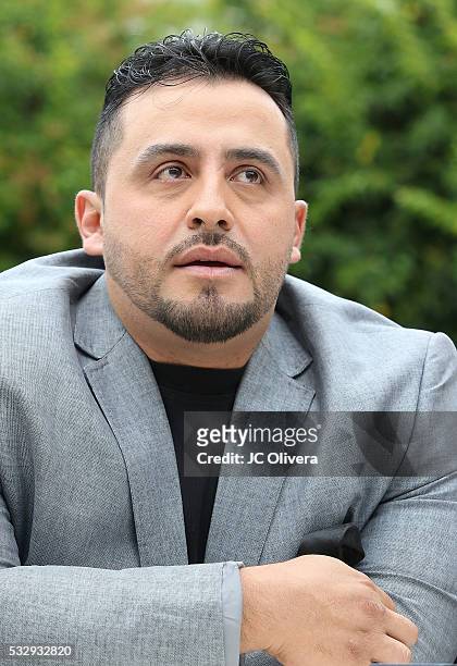 Singer Juan Rivera brother of the late singer Jenni Rivera during a press conference to announce the opening of Jenni Rivera's Women Refuge on May...
