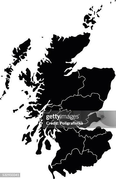 map of scotland - alba stock illustrations