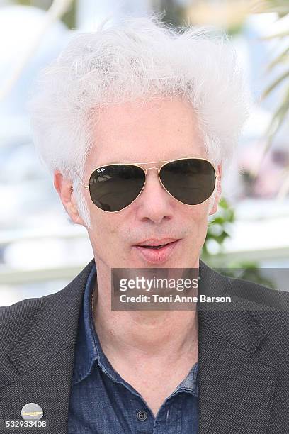 Jim Jarmusch attends the "Gimme Danger" photocall during the 69th annual Cannes Film Festival on May 19, 2016 in Cannes, France.