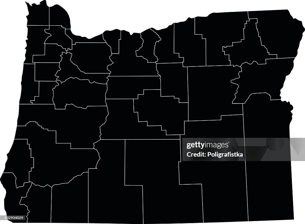 Map of Oregon
