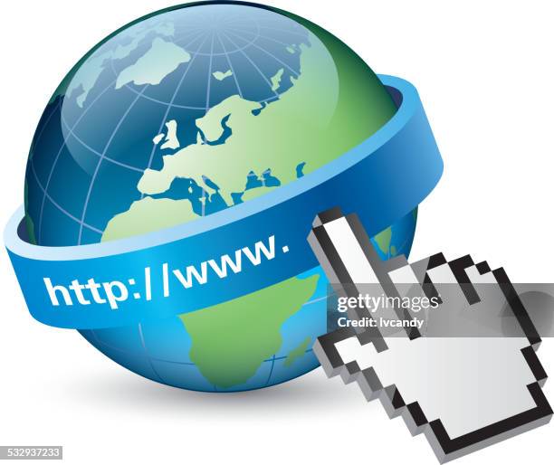 connect the internet - http stock illustrations
