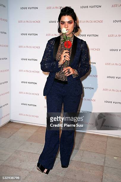 Soko attends 'It's Only The End Of The World' Movie Afterparty at Club by Albane during the 69th Annual Cannes Film Festival on May 19, 2016 in...