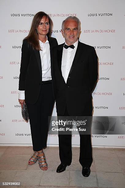 Alain Terzian and his wife attend 'It's Only The End Of The World' Movie Afterparty at Club by Albane during the 69th Annual Cannes Film Festival on...