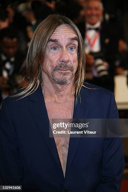 Iggy Pop attends the 'Gimme Danger' Premiere during the 69th annual Cannes Film Festival at the Palais des Festivals on May 19, 2016 in Cannes, .