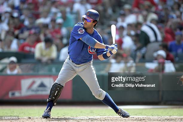 Todd Walker of the Chicago Cubs bats during the game with the with the St. Louis Cardinals on July 23, 2005 at Busch Stadium in St. Louis, Missouri....