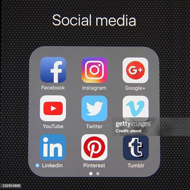 social-media-anwendung - instagram stock-fotos und bilder