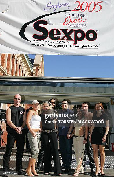 Adult film star, Silvia Saint , and Miss Nude Australia Ariannna Starr joins other industry members at the opening of the annual Sexpo adult product...