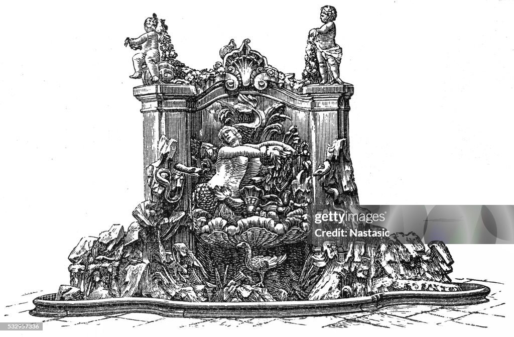 Fountain in Prinzenpalais , Dresden