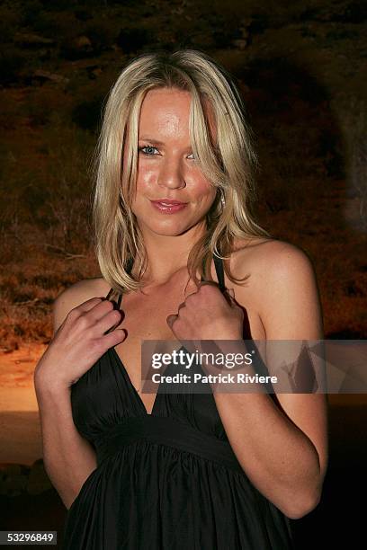 Actress Jessica Napier attends the launch of the TV series "The Alice" at Homebush Bay on July 28, 2005 in Sydney, Australia.