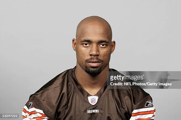 Richard Alston of the Cleveland Browns poses for his 2005 NFL headshot at photo day in Cleveland, Ohio.