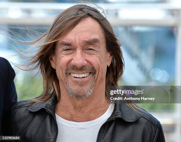 Iggy Pop attends the 'Gimme Danger' Photocall at the annual 69th Cannes Film Festival at Palais des Festivals on May 19, 2016 in Cannes, France.