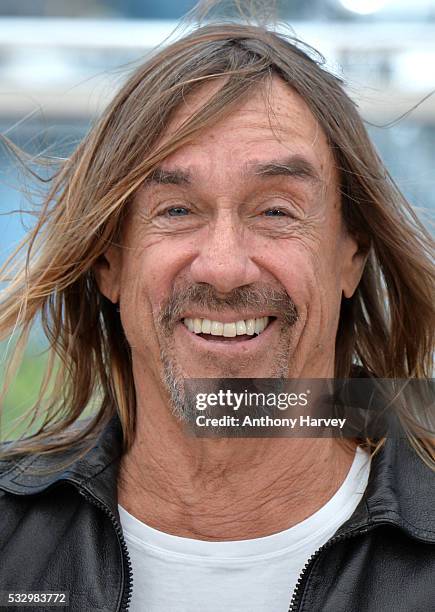 Iggy Pop attends the 'Gimme Danger' Photocall at the annual 69th Cannes Film Festival at Palais des Festivals on May 19, 2016 in Cannes, France.