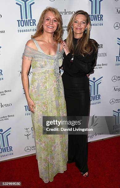 Actress Eileen Grubba and actress/producer Christina Simpkins attend Tower Cancer Research Foundation's Tower of Hope Gala at The Beverly Hilton...