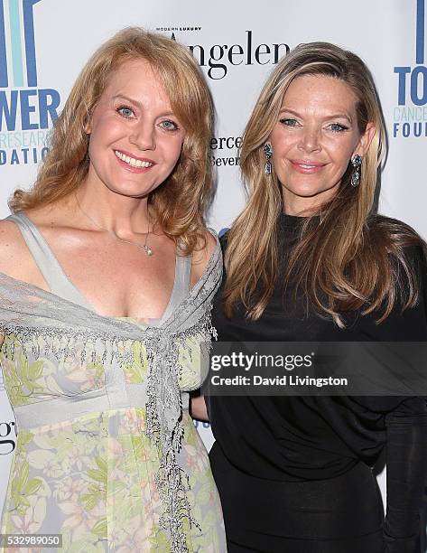 Actress Eileen Grubba and actress/producer Christina Simpkins attend Tower Cancer Research Foundation's Tower of Hope Gala at The Beverly Hilton...