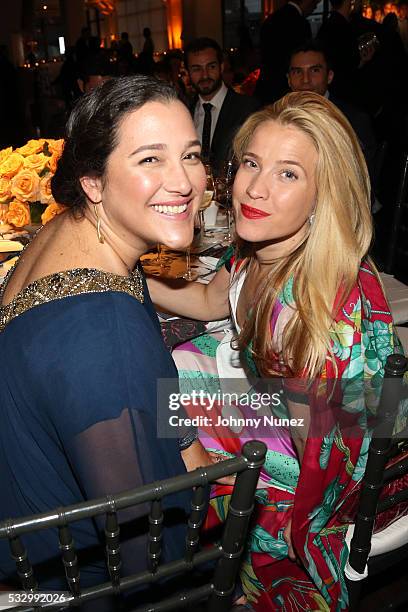 Co-founder of Glasswing Celina de Sola and Jana Pasquel de Shapiro attend the 2016 Glasswing International Benefit Gala at Tribeca Three Sixty on May...