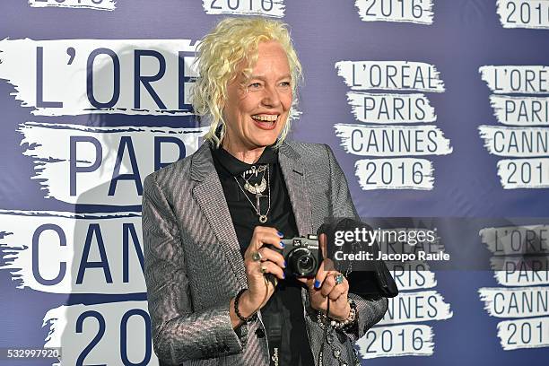 Ellen von Unwerth attends the L'Oreal Paris Blue Obsession Party during the 69th annual Cannes Film Festival on May 18, 2016 in Cannes, France.