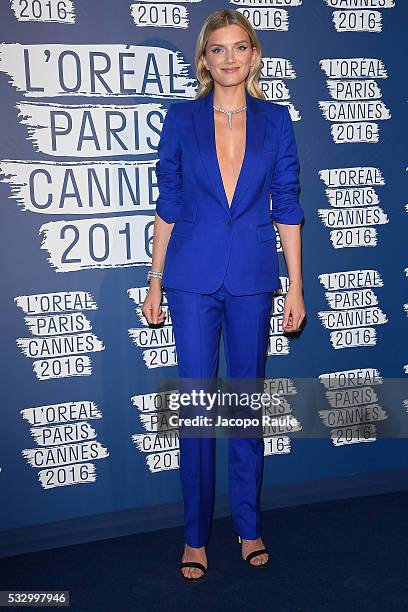 Lily Donaldson attends the L'Oreal Paris Blue Obsession Party during the 69th annual Cannes Film Festival on May 18, 2016 in Cannes, France.