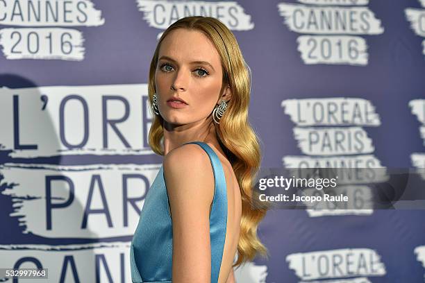 Daria Strokous attends the L'Oreal Paris Blue Obsession Party during the 69th annual Cannes Film Festival on May 18, 2016 in Cannes, France.