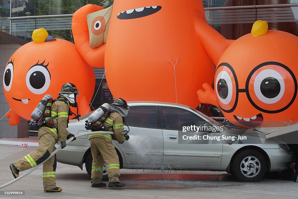 Seoul Metropolitan Government And Police Hold Anti-Terror Exercise