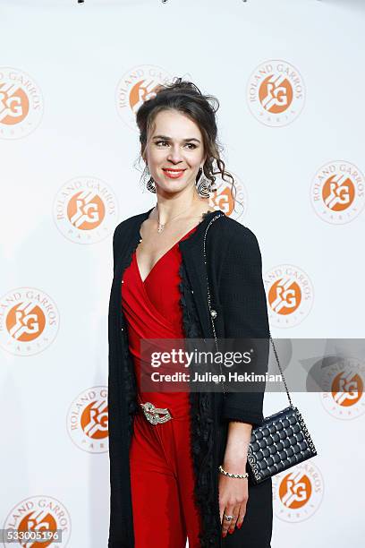 Galina Voskoboeva attends the Roland Garros Players' Party at Grand Palais on May 19, 2016 in Paris, France.