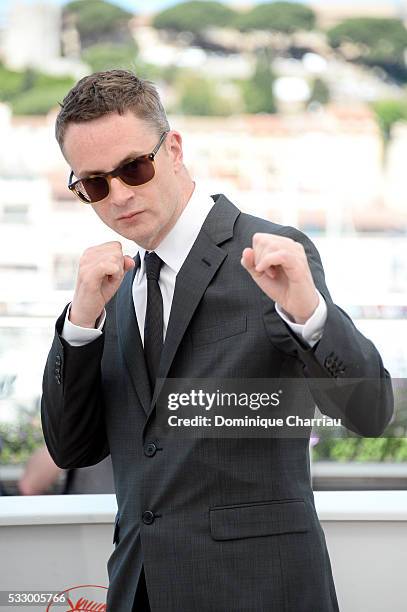 Director Nicolas Winding Refn attends "The Neon Demon" Photocall during the 69th annual Cannes Film Festival at the Palais des Festivals on May 20,...