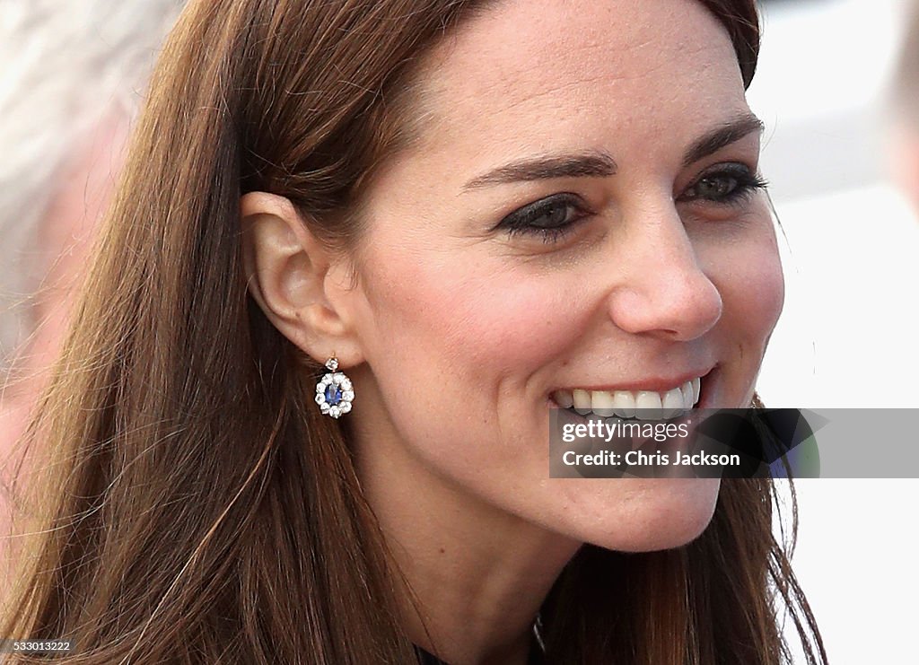 The Duchess of Cambridge Visits Land Rover BAR And The 1851 Trust