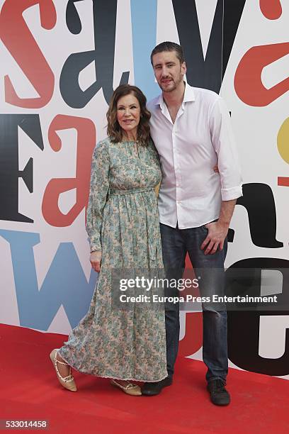 Paquita Torres attends 'Salvame Fashion Week' on May 19, 2016 in Madrid, Spain.