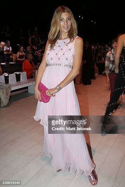 Tanya Gacic attends the Oscar de la Renta show, presented by Etihad Airways, at Mercedes-Benz Fashion Week Resort 17 Collections at Carriageworks on...