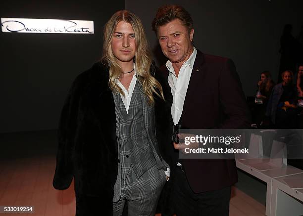 Christian Wilkins & Richard Wilkins attends the Oscar de la Renta show, presented by Etihad Airways, at Mercedes-Benz Fashion Week Resort 17...