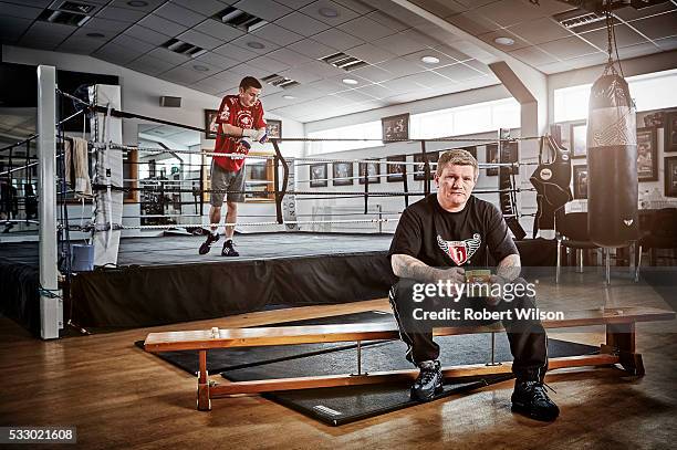 Former boxing champion Ricky Hatton is photographed for the Times on May 14, 2015 in Manchester, England.